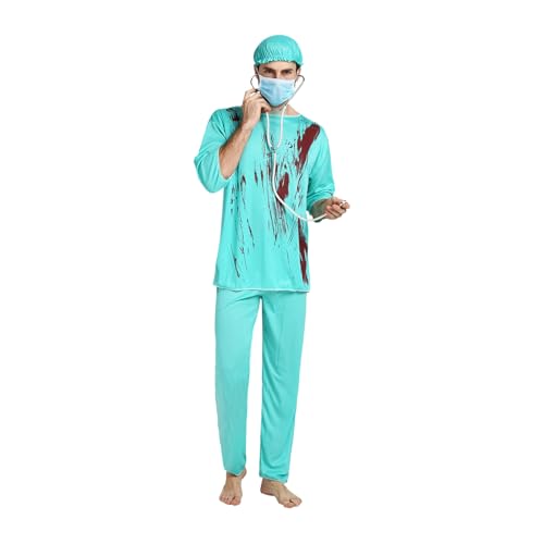 JPSDOWS Blutiges Krankenschwester-Kostüm für Damen | Krankenschwester-Kostüm für Halloween – Unisex-Kostüm für Mädchen, Partys, Karneval, Schulveranstaltungen JPSDOWS Blutiges Krankenschwester-Kostüm für Damen | Krankenschwester-Kostüm für Halloween – Unisex-Kostüm für Mädchen, Partys, Karneval, Schulveranstaltungen von JPSDOWS
