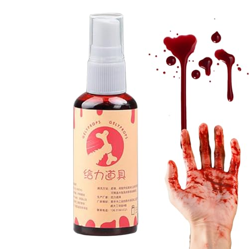 JPSDOWS Gefälschtes Blut für Make-up | Kunstblut für Cosplay-Kostüme - Horror-Make-up-Zubehör mit Spender für Scherzen und Kostüme Unisex JPSDOWS Gefälschtes Blut für Make-up | Kunstblut für Cosplay-Kostüme - Horror-Make-up-Zubehör mit Spender für Scherzen und Kostüme Unisex von JPSDOWS