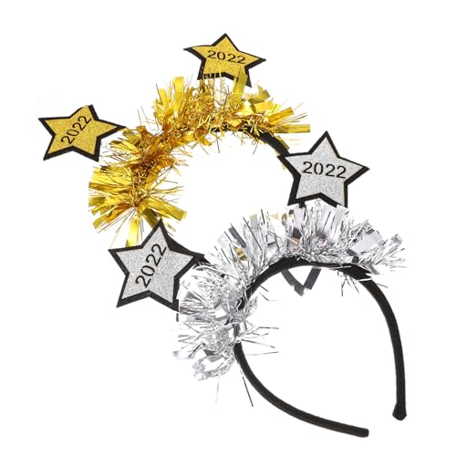 JPXXFM Bequeme 2022 Haarbänder Neujahrsparty Kopfbedeckungen 2PCS Star Stirnband Set JPXXFM Bequeme 2022 Haarbänder Neujahrsparty Kopfbedeckungen 2PCS Star Stirnband Set von JPXXFM