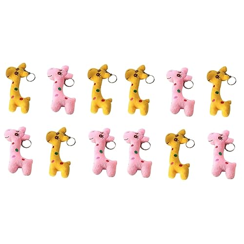 JPXXFM Weiches Spielzeug 12 PCs gefüllt Plüsch Giraffe Tier zufällige Ornamente Puppen Anhänger Spielzeug schöne Mini -Farbschlüsselkettenplüschspielzeug JPXXFM Weiches Spielzeug 12 PCs gefüllt Plüsch Giraffe Tier zufällige Ornamente Puppen Anhänger Spielzeug schöne Mini -Farbschlüsselkettenplüschspielzeug von JPXXFM