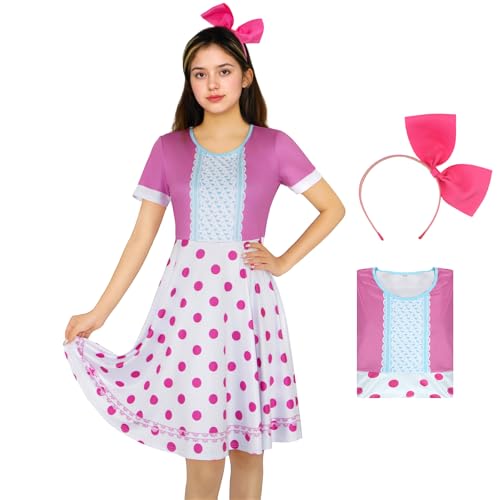 JQAKFIY Lilo Kostüm für Damen, Bo Peep-Kostüm, blaues Hundekleid, hawaiianisches ausgestelltes Kleid, Halloween, Erwachsene, Cartoon-Cosplay-Outfit, Größe S JQAKFIY Lilo Kostüm für Damen, Bo Peep-Kostüm, blaues Hundekleid, hawaiianisches ausgestelltes Kleid, Halloween, Erwachsene, Cartoon-Cosplay-Outfit, Größe S von JQAKFIY