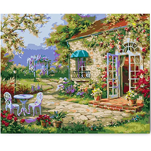 JQGO Malen nach Zahlen für Erwachsene, Malen nach Zahlen Kit, Malen nach Zahlen Set, Leinwand Malerei für Erwachsene Kinder, DIY nach Zahlen, Geschenk oder Heimdekoration, bunte Landschaft, 2 JQGO Malen nach Zahlen für Erwachsene, Malen nach Zahlen Kit, Malen nach Zahlen Set, Leinwand Malerei für Erwachsene Kinder, DIY nach Zahlen, Geschenk oder Heimdekoration, bunte Landschaft, 2 von JQGO