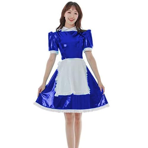 JQYTEN Halloween Sissy French Costume For Women Gothic Lolita Dress Sexy Anime Cosplay Short Sleeve Maid Uniform Plus Size von JQYTEN