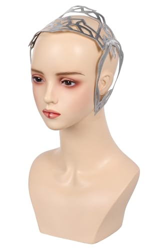 JRCRIN Padme Amidala Kostümzubehör Queen Padme Cosplay Silber Kopfbedeckung Erwachsene Damen Halloween Outfits Requisiten, silber, Einheitsgröße JRCRIN Padme Amidala Kostümzubehör Queen Padme Cosplay Silber Kopfbedeckung Erwachsene Damen Halloween Outfits Requisiten, silber, Einheitsgröße von JRCRIN