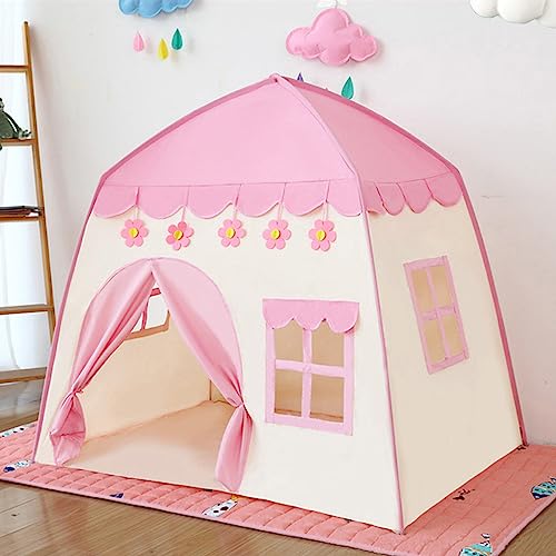 Spielzelt Kinder, kinderzelt für Drinnen Kinderzelt Spielzelt 130x100x130 Großes Kinderspielzelt Kinderhaus Spielhaus für Mädchen Prinzessin Innen und Außen Spielzeug (Rosa) Spielzelt Kinder, kinderzelt für Drinnen Kinderzelt Spielzelt 130x100x130 Großes Kinderspielzelt Kinderhaus Spielhaus für Mädchen Prinzessin Innen und Außen Spielzeug (Rosa) von JRUKM