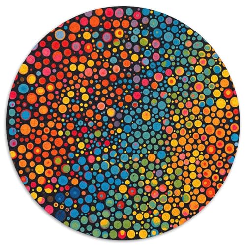Colour Scheme11 1000 Teile Rundes Puzzle Pädagogisches Stressabbau Puzzle Geschenke Von Spielzeug Für Erwachsene Kinder Für Erwachsene 1000pcs (67.5x67.5cm) von JRVASNXOP