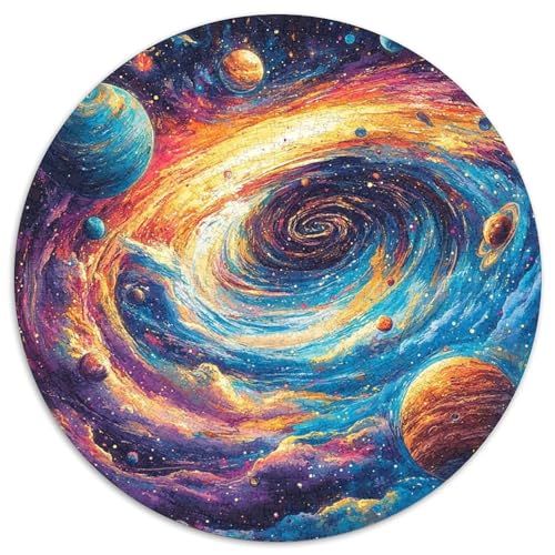 Cosmic Starry Sky 1000 Teile Rundes Puzzle Schwer Stressabbau Spielzeug Fü Erwachsene Puzzle Für Wand Dekoration Spielzeug Für Erwachsene Kinder Für Erwachsene Und Kinder 1000pcs (67.5x67.5cm) von JRVASNXOP