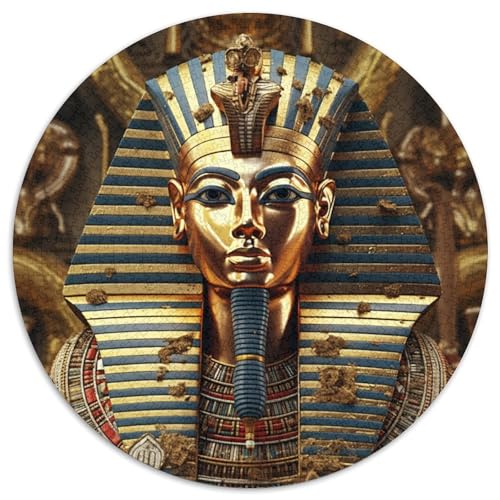 Egyptian Pharaoh 1000 Teile Rundes Puzzle Schwer Stressabbau Spielzeug Fü Erwachsene Puzzle Geschenke Von Schwer Stressabbau Spielzeug Fü Erwachsene Für Erwachsene Und Kinder 1000pcs (67.5x67.5cm) von JRVASNXOP