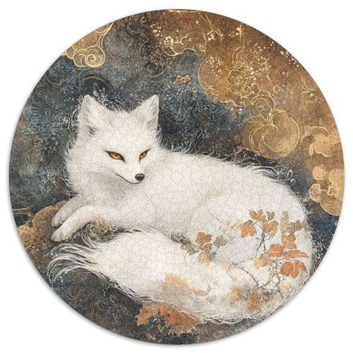 Fox 1000 Teile Rundes Puzzle Schwer Stressabbau Spielzeug Fü Erwachsene Puzzles Für Wand Dekoration Schwer Stressabbau Spielzeug Fü Erwachsene Für Erwachsene Und Kinder 1000pcs (67.5x67.5cm) von JRVASNXOP