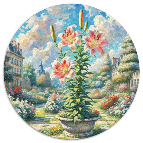Lily 1000 Teile Plant Flower Rundes Puzzle Schwer Stressabbau Spielzeug Fü Erwachsene Puzzles Für Wand Dekoration Schwer Stressabbau Spielzeug Fü Erwachsene Für Erwachsene Und Kinder 1000pcs (67.5x67. Lily 1000 Teile Plant Flower Rundes Puzzle Schwer Stressabbau Spielzeug Fü Erwachsene Puzzles Für Wand Dekoration Schwer Stressabbau Spielzeug Fü Erwachsene Für Erwachsene Und Kinder 1000pcs (67.5x67. von JRVASNXOP