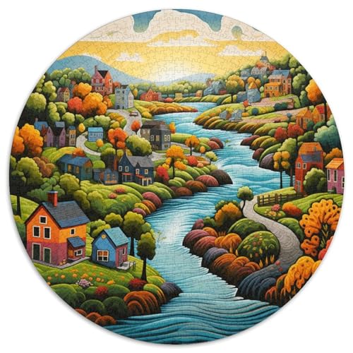 Paradise 1000 Teile Rundes Puzzle Schwer Stressabbau Spielzeug Fü Erwachsene Puzzle Für Wand Dekoration Spielzeug Für Erwachsene Kinder Für Erwachsene 1000pcs (67.5x67.5cm) von JRVASNXOP