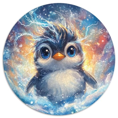 Penguin 1000 Teile Rundes Puzzle Schwer Stressabbau Spielzeug Fü Erwachsene Puzzles Geschenke Von Pädagogisches Stressabbau Für Erwachsene Und Kinder 1000pcs (67.5x67.5cm) von JRVASNXOP