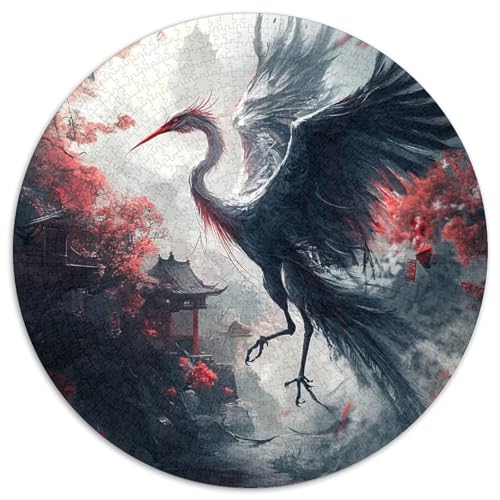 Red-Crowned Crane 1000 Teile Rundes Puzzle Schwer Stressabbau Spielzeug Fü Erwachsene Puzzles Geschenke Von Spielzeug Für Erwachsene Kinder Für Erwachsene Und Kinder 1000pcs (67.5x67.5cm) von JRVASNXOP