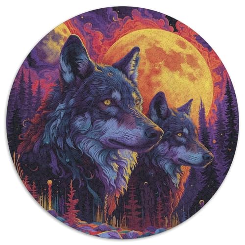 Wolves in The Moonlight 1000 Teile Rundes Puzzle Schwer Stressabbau Spielzeug Fü Erwachsene Jigsaw Für Wand Dekoration Spielzeug Für Erwachsene Kinder Für Erwachsene Und Kinder 1000pcs (67.5x67.5cm) Wolves in The Moonlight 1000 Teile Rundes Puzzle Schwer Stressabbau Spielzeug Fü Erwachsene Jigsaw Für Wand Dekoration Spielzeug Für Erwachsene Kinder Für Erwachsene Und Kinder 1000pcs (67.5x67.5cm) von JRVASNXOP