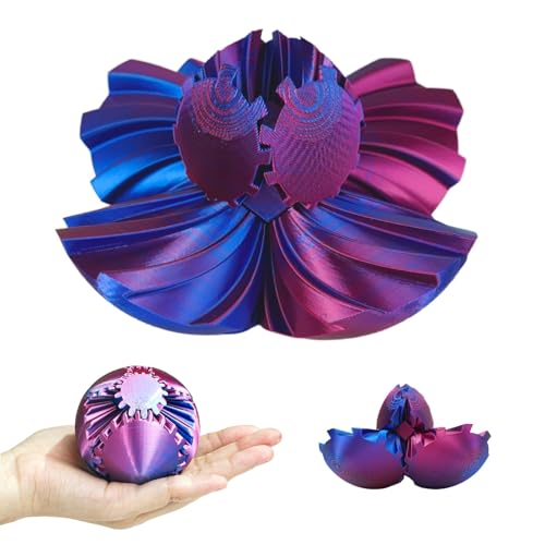 Gear Ball, Fidget Toys, 2.36Zoll Sphere Anti Stressball Fidget Spielzeug, Drehbare Zahnradkugel, Stressabbau Geschenk für Erwachsene und Kinder (Laser Lila) Gear Ball, Fidget Toys, 2.36Zoll Sphere Anti Stressball Fidget Spielzeug, Drehbare Zahnradkugel, Stressabbau Geschenk für Erwachsene und Kinder (Laser Lila) von JRYBXS