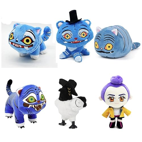 JSDA Kpop Demon Hunters Plüschtier, Kpop Demon Hunters Tiger, Gift for Kpop Fans, Halloween Decoration, Collectible (ABCDEF) von JSDA