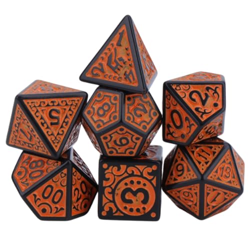 7pcs D4 D12 D20 Nummer Farbenfrohe Acryl Dices Polyedrale Dices Party Family Game Kind Pädagogische Spieler Spiele Spiele Toye Toy von JSGHGDF