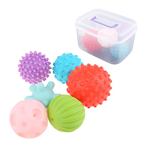 Farbiges, strukturiertes Set für sensorischen Stressabbau, Bad, Kinder, frühes Lernen, 6 Stück Farbiges, strukturiertes Set für sensorischen Stressabbau, Bad, Kinder, frühes Lernen, 6 Stück von JSGHGDF
