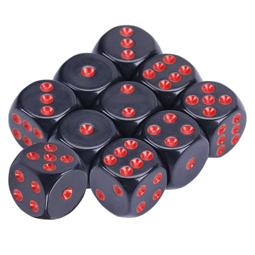 Game Playings Square Block Mathematikunterrichtspädagogisches Spielzeug Ziert Kleine Farbenfrohe Acryl Sechsseitige Dices Würfel Mit Punkten von JSGHGDF