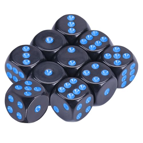 Game Playings Square Block Mathematikunterrichtspädagogisches Spielzeug Ziert Kleine Farbenfrohe Acryl Sechsseitige Dices Würfel Mit Punkten von JSGHGDF