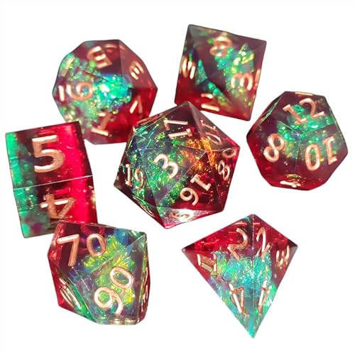 Gemischte Farbe Polyedrale Würfelharz Würfel Set Perfekt Für RPGs Und Brettspiele Für Cube Game Enthusiasts Abenteuer von JSGHGDF