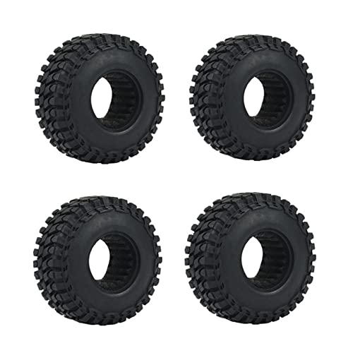JSGHGDF 1 Crawler Gummi Radreifen 4pcs Schlamm Terrain Rockreifen 54 Mm Für 1/24 Skala SCX24 90081 AXI00001 von JSGHGDF