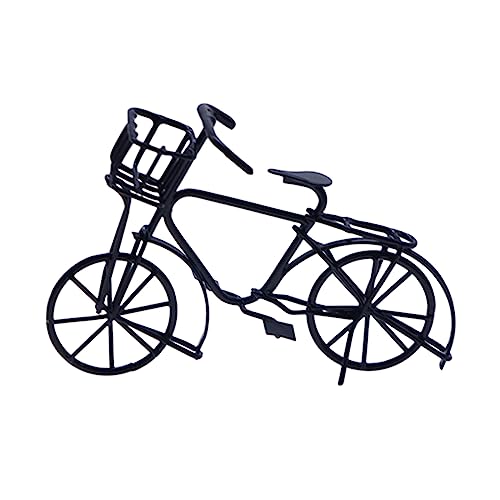 JSGHGDF 1:12 Skala Fahrräder Miniatur Black Metal Bike Hauszubehör Zubehör Spielzeug Handwerksmöbel JSGHGDF 1:12 Skala Fahrräder Miniatur Black Metal Bike Hauszubehör Zubehör Spielzeug Handwerksmöbel von JSGHGDF