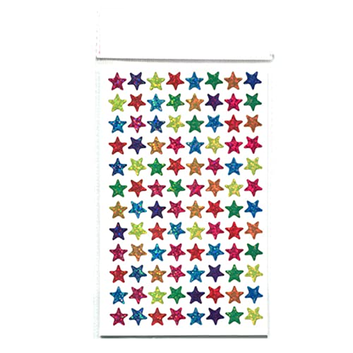 JSGHGDF 10 Stücke/Box Kinder Goldplattierte Auszeichnung Glitzer Aufkleber Lehrerin Lob Label Award Fünfzüßiger Star Gold Aufkleber Geschenk von JSGHGDF