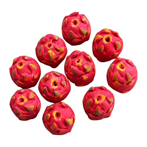 JSGHGDF 10pcs Obstharz Früchte Ozeanflasche Obst Figuren Mädchen Joint Für Puppenhaus Zugang von JSGHGDF
