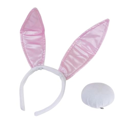 JSGHGDF Animal Hair Hoop Set Kaninchen Kostüme Set Schwanz Bowtie Kaninchen Ohren Stirnbänder Set Kaninchen Kopfbedeckung Kaninchen Haar Reif JSGHGDF Animal Hair Hoop Set Kaninchen Kostüme Set Schwanz Bowtie Kaninchen Ohren Stirnbänder Set Kaninchen Kopfbedeckung Kaninchen Haar Reif von JSGHGDF