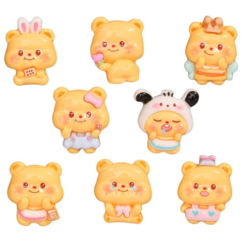 JSGHGDF Basteln Sie Cartoon Harzbären Miniatur Butter Miniatur Handgemachte Pferdeschwanz Dekoration Schöne Haarspangen JSGHGDF Basteln Sie Cartoon Harzbären Miniatur Butter Miniatur Handgemachte Pferdeschwanz Dekoration Schöne Haarspangen von JSGHGDF