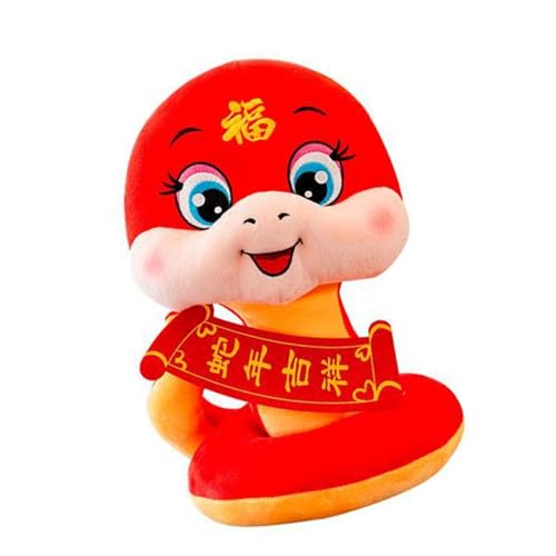 JSGHGDF Cartoon Snake Toy Stofftiere Neujahr Überraschung Geschenkspielzeug Plüsch Spielzeug 2025 Schlangenplüsch China Maskottchen Spielzeug von JSGHGDF