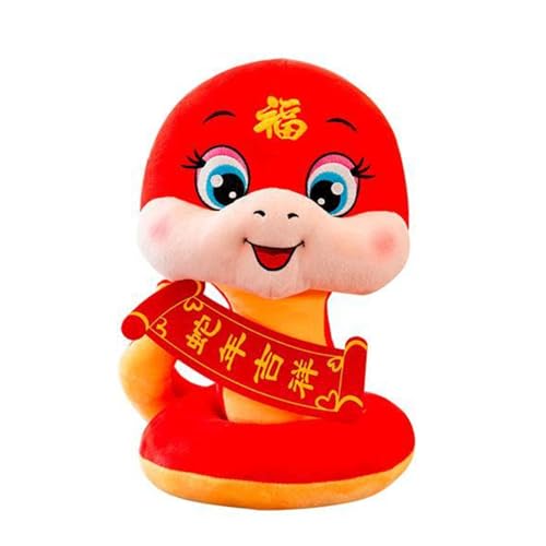 JSGHGDF Cartoon Snake Toy Stofftiere Neujahr Überraschung Geschenkspielzeug Plüsch Spielzeug 2025 Schlangenplüsch China Maskottchen Spielzeug von JSGHGDF