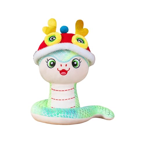JSGHGDF Chinesisches Neujahr Plüsch Schlangenspielzeug 2025 Zodiacal Maskottchenpuppen Stofftiere Für Heimdekorse Festival Hängende Dekoration von JSGHGDF