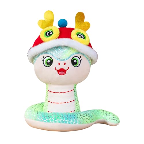 JSGHGDF Chinesisches Neujahr Plüsch Schlangenspielzeug 2025 Zodiacal Maskottchenpuppen Stofftiere Für Heimdekorse Festival Hängende Dekoration von JSGHGDF
