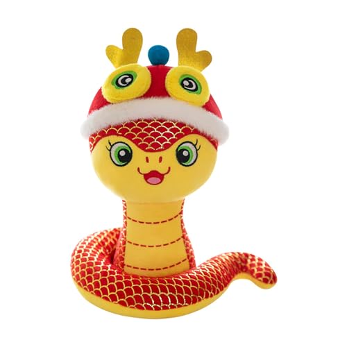 JSGHGDF Chinesisches Neujahr Plüsch Schlangenspielzeug 2025 Zodiacal Maskottchenpuppen Stofftiere Für Heimdekorse Festival Hängende Dekoration von JSGHGDF