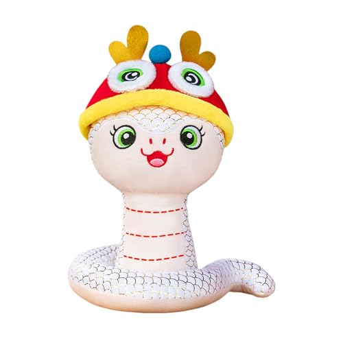 JSGHGDF Chinesisches Neujahr Plüsch Schlangenspielzeug 2025 Zodiacal Maskottchenpuppen Stofftiere Für Heimdekorse Festival Hängende Dekoration von JSGHGDF