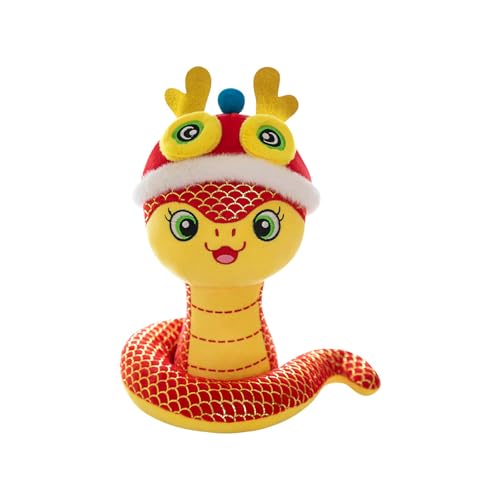 JSGHGDF Chinesisches Neujahr Plüsch Schlangenspielzeug 2025 Zodiacal Maskottchenpuppen Stofftiere Für Heimdekorse Festival Hängende Dekoration von JSGHGDF
