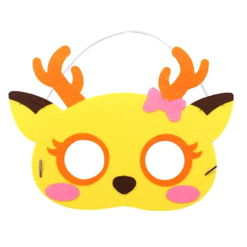 JSGHGDF Filztiermaske Für Kinderpartymaske Kinder Maskerade Maske Für Halloween Cosplay Dress Up Party Gunst von JSGHGDF