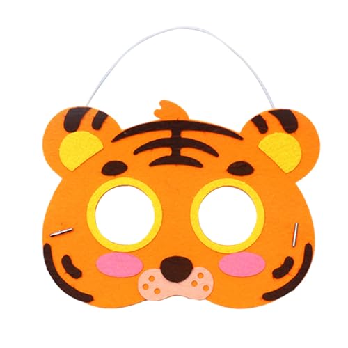JSGHGDF Filztiermaske Für Kinderpartymaske Kinder Maskerade Maske Für Halloween Cosplay Dress Up Party Gunst von JSGHGDF