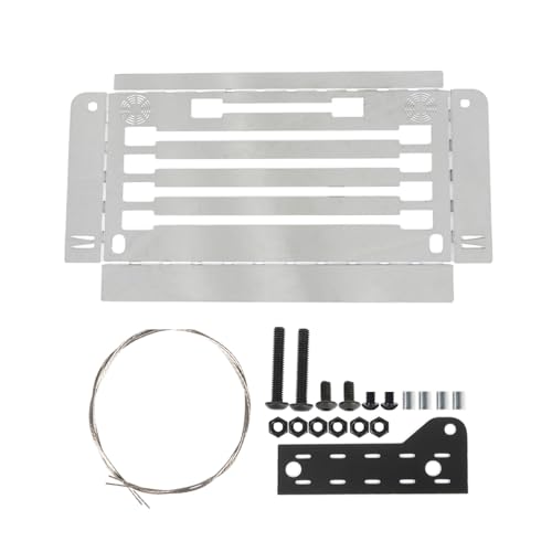 JSGHGDF Foldable Camping Table Plate Edelstahl Upgrade Fernbedienungsfahrzeugzubehör Für 1/10 TRX-4 von JSGHGDF
