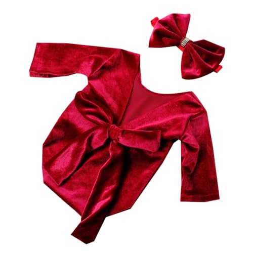 JSGHGDF Foto-Requisiten für Neugeborene, Schleife, Stirnband, rückenfrei, Overall, Posierende Kleidung, Baby-Fotografieanzug, Prinzessinnen-Body, Kleinkind-Kostüm JSGHGDF Foto-Requisiten für Neugeborene, Schleife, Stirnband, rückenfrei, Overall, Posierende Kleidung, Baby-Fotografieanzug, Prinzessinnen-Body, Kleinkind-Kostüm von JSGHGDF