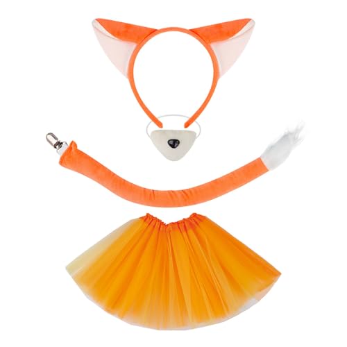 JSGHGDF Foxes Kostüm Set Ohr Hecksness von JSGHGDF