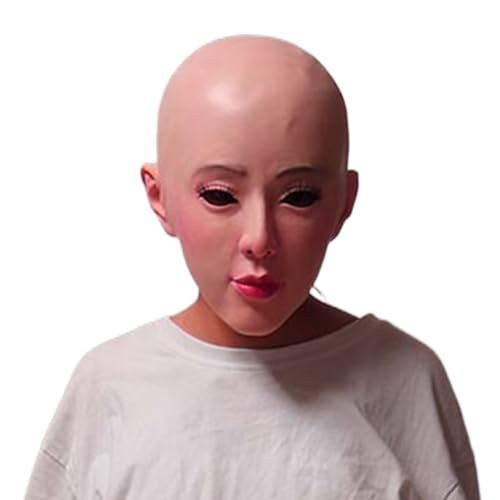 JSGHGDF Frauen-Disguise-Kopfbedeckung für Verkleidungen, Transvestiten-Kostüm, Halloween, Cosplay, für Männer, weibliche Verkleidung JSGHGDF Frauen-Disguise-Kopfbedeckung für Verkleidungen, Transvestiten-Kostüm, Halloween, Cosplay, für Männer, weibliche Verkleidung von JSGHGDF