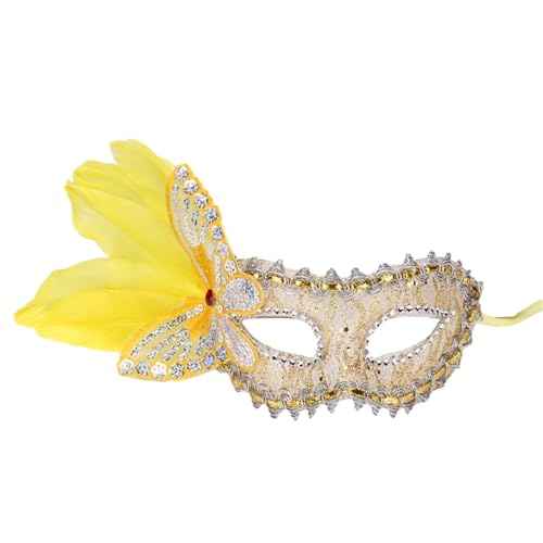 JSGHGDF Frauen Festival Augenmaske Für Maskerade Party Tanz Kostüm Halloween Halb Gesichtsmaske Für Dekorationen Halloween Maske von JSGHGDF