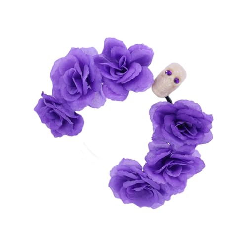 JSGHGDF Halloween-Brautblumenkronen, Stirnbänder, Hochzeit, Kristall und Blume, Haar-Accessoire für Kostümpartys, Requisiten, Gothic-Haarspange für Frauen JSGHGDF Halloween-Brautblumenkronen, Stirnbänder, Hochzeit, Kristall und Blume, Haar-Accessoire für Kostümpartys, Requisiten, Gothic-Haarspange für Frauen von JSGHGDF