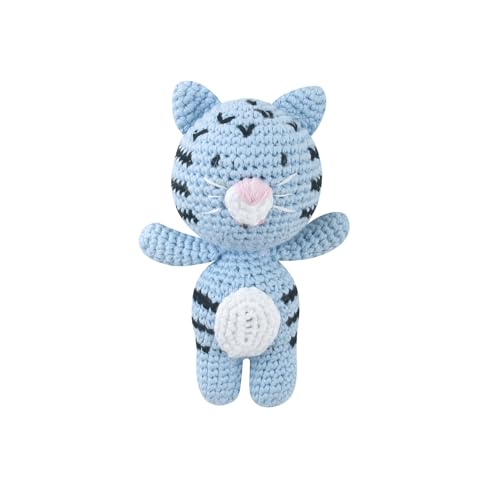 JSGHGDF Hautfreundliche Gefüllte Tierpuppe Strick Cartoon Schlüsselbund Mädchen Schlafende Cartoon Handgefertigtes Spielzeugpuppen Kinder Geburtstag Geschenk von JSGHGDF