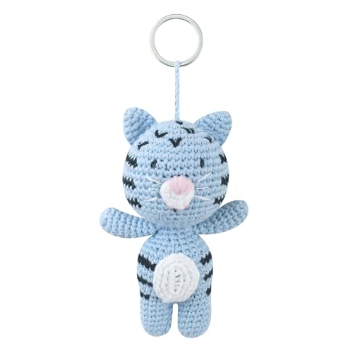 JSGHGDF Hautfreundliche Gefüllte Tierpuppe Strick Cartoon Schlüsselbund Mädchen Schlafende Cartoon Handgefertigtes Spielzeugpuppen Kinder Geburtstag Geschenk von JSGHGDF