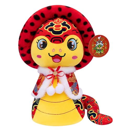 JSGHGDF Jahr 2025 Schlangengefüllte Kissen Plüsch Chinesisch Neujahr Festival Home Office Dekoration Couch Kissen Kuschelige Maskottchen Spielzeug von JSGHGDF