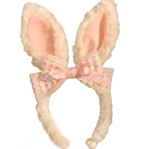 JSGHGDF Kinder-Cosplay-Hasen-Haarband für Party, Halloween, Kopfbedeckung für Musikfestivals, Foto-Requisiten für Mädchen, Foto-Requisiten, Neuheit Ohren JSGHGDF Kinder-Cosplay-Hasen-Haarband für Party, Halloween, Kopfbedeckung für Musikfestivals, Foto-Requisiten für Mädchen, Foto-Requisiten, Neuheit Ohren von JSGHGDF